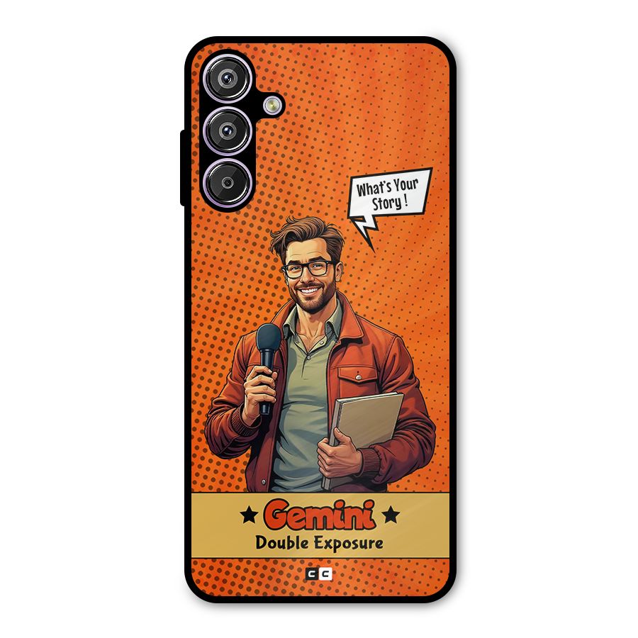 Gemini Explorer Metal Back Case for Galaxy M15
