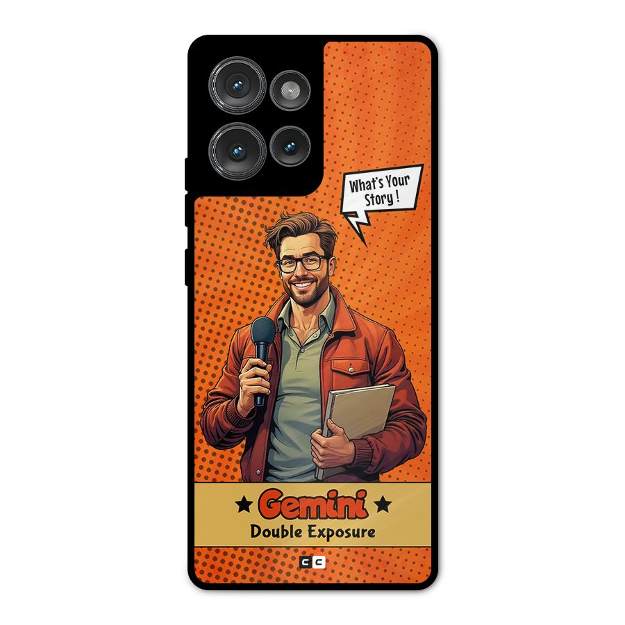 Gemini Explorer Metal Back Case for Motorola Edge 50