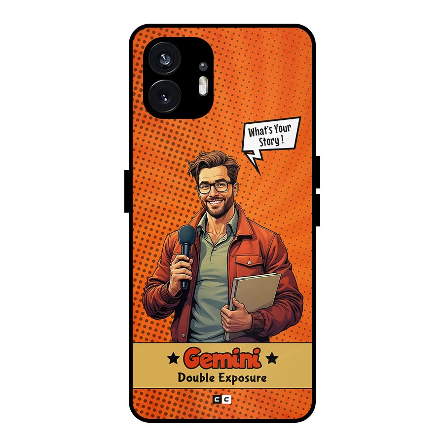 Gemini Explorer Metal Back Case for Nothing Phone 2