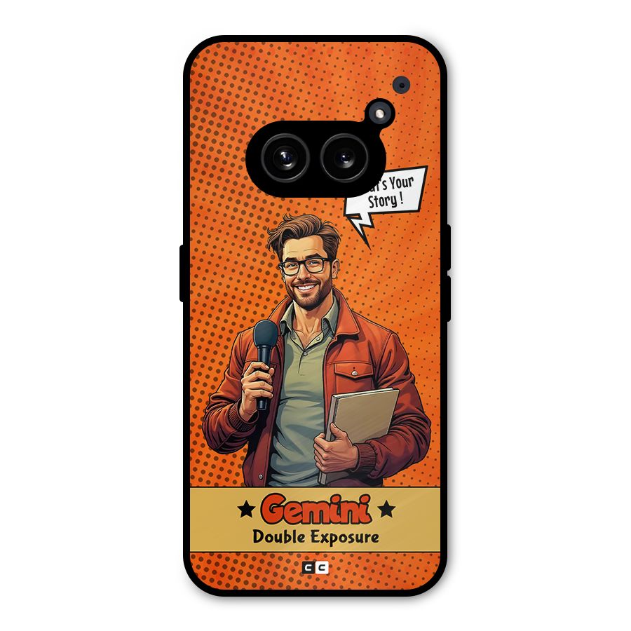 Gemini Explorer Metal Back Case for Nothing Phone 2a Plus