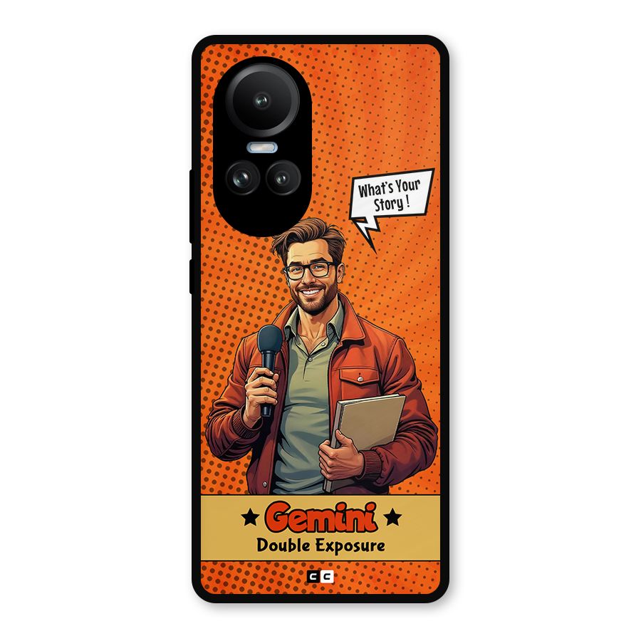 Gemini Explorer Metal Back Case for Oppo Reno10 Pro