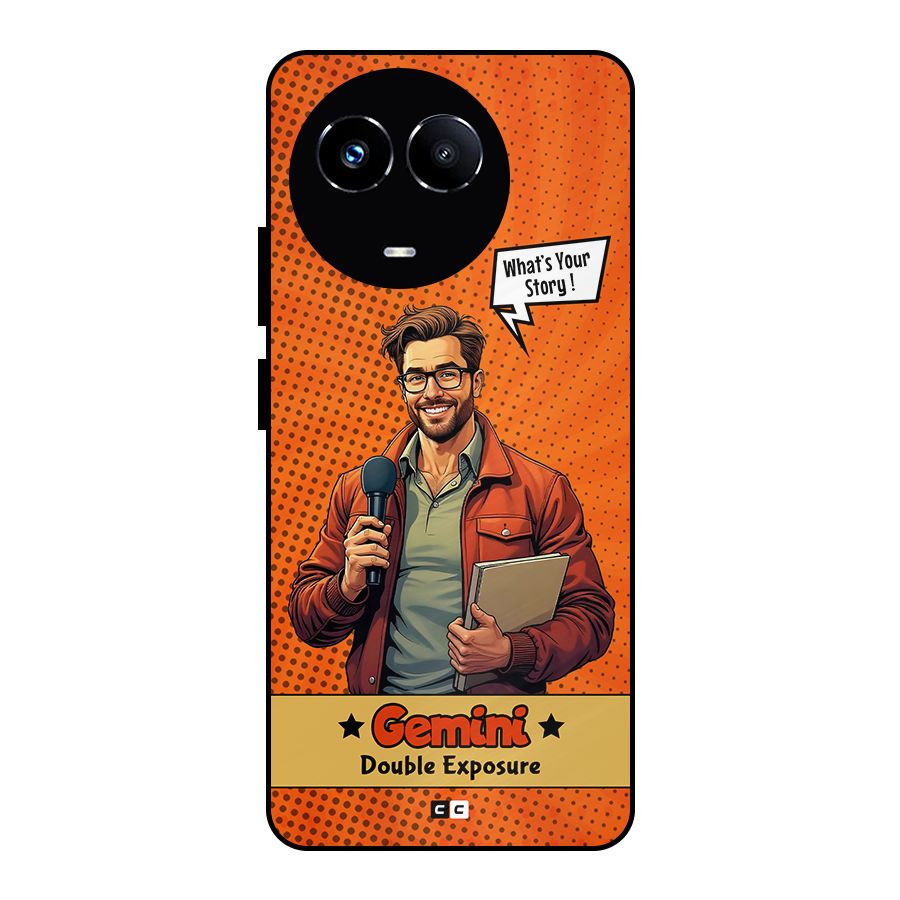 Gemini Explorer Metal Back Case for Realme 11X