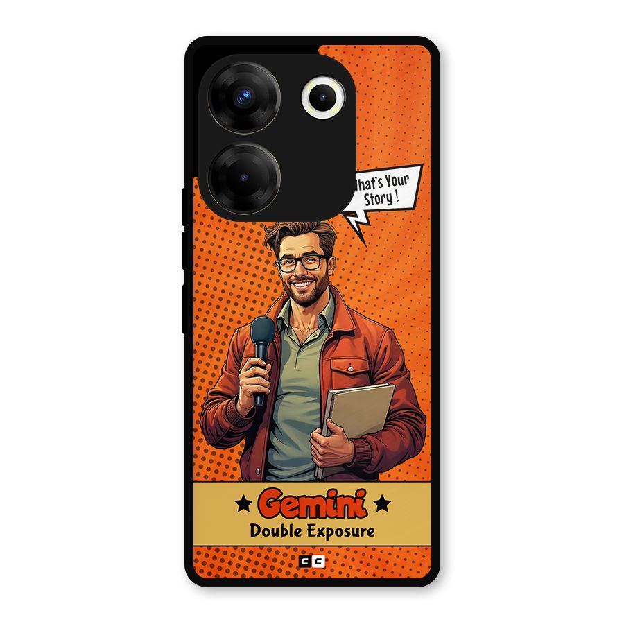 Gemini Explorer Metal Back Case for Tecno Camon 20 Pro