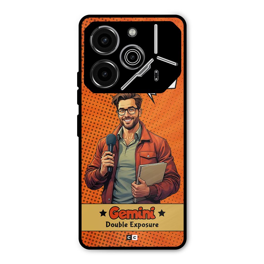 Gemini Explorer Metal Back Case for Tecno Pova 6 Pro
