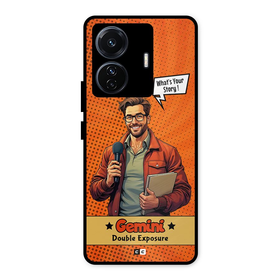 Gemini Explorer Metal Back Case for Vivo T1 Pro