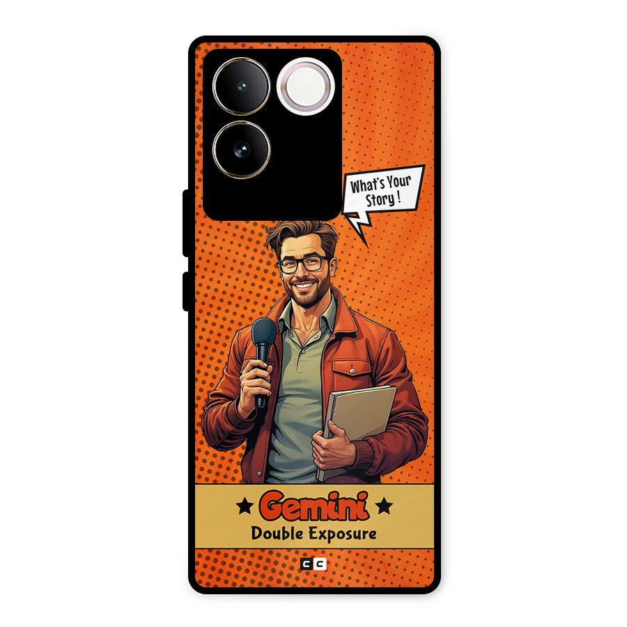 Gemini Explorer Metal Back Case for Vivo T2 Pro