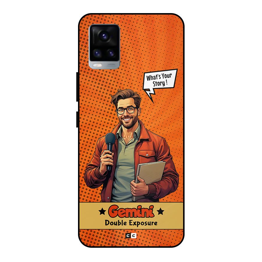 Gemini Explorer Metal Back Case for Vivo V20 2021