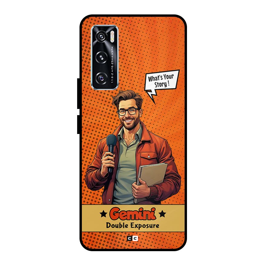 Gemini Explorer Metal Back Case for Vivo V20 SE