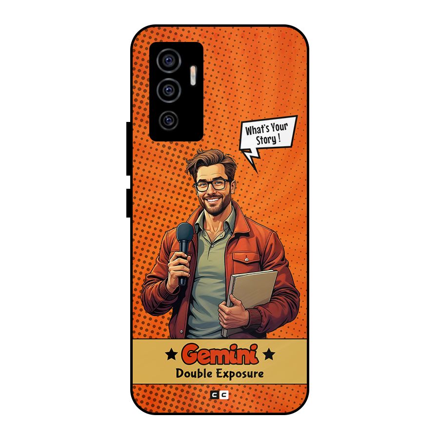 Gemini Explorer Metal Back Case for Vivo V23e