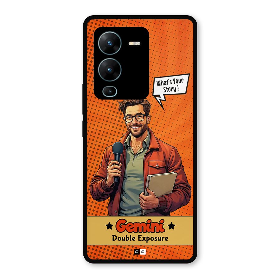 Gemini Explorer Metal Back Case for Vivo V25 Pro