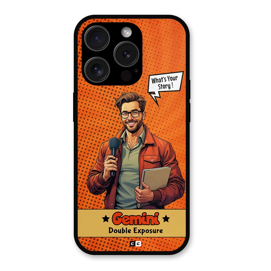 Gemini Explorer Metal Back Case for iPhone 15 Pro