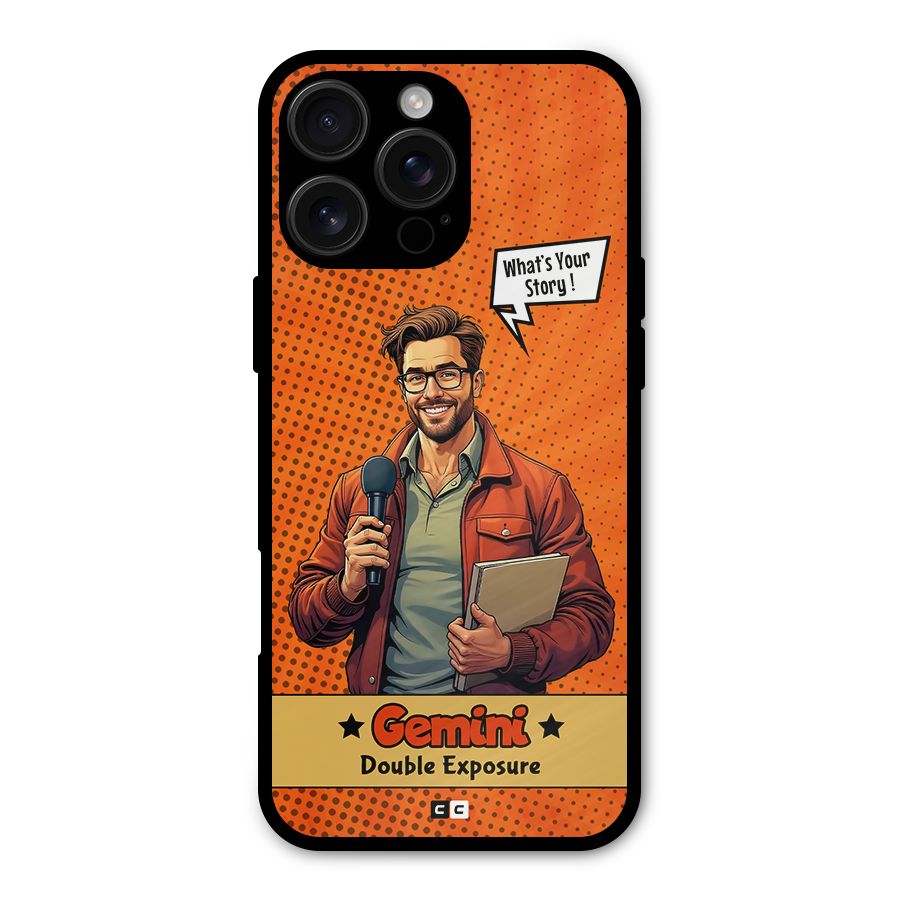Gemini Explorer Metal Back Case for iPhone 16 Pro Max