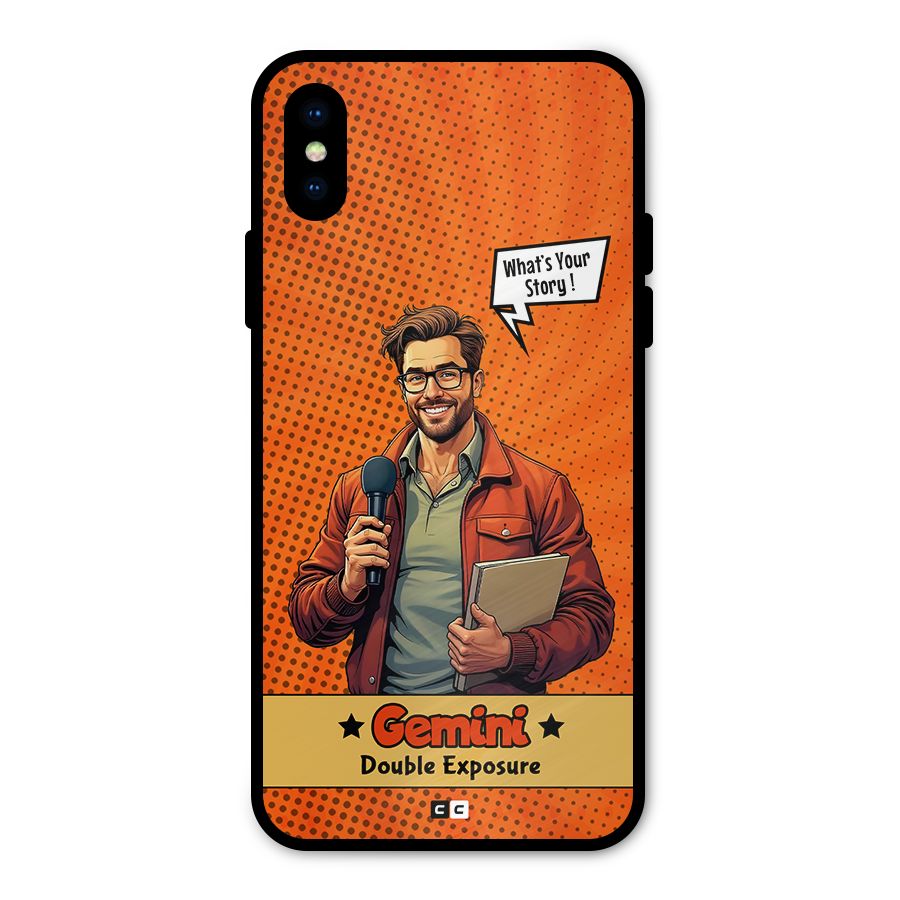 Gemini Explorer Metal Back Case for iPhone XS