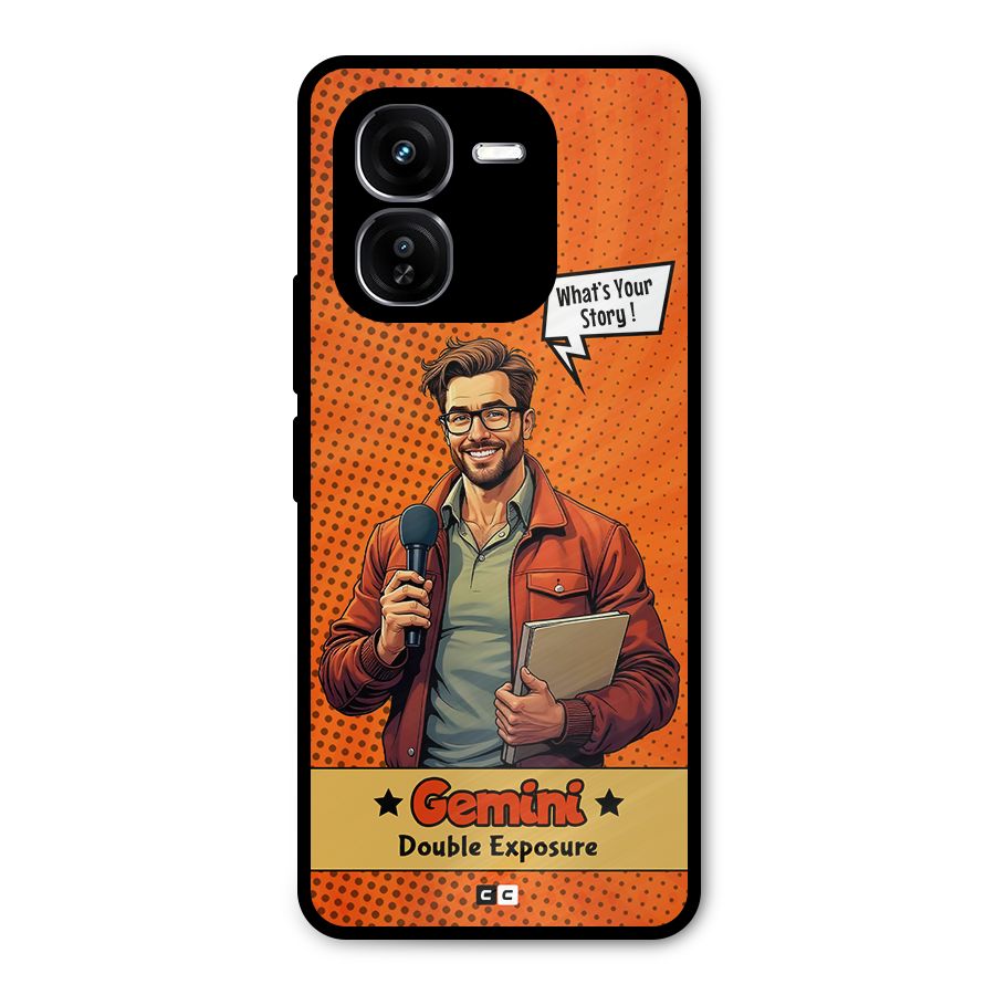 Gemini Explorer Metal Back Case for iQOO Z9x