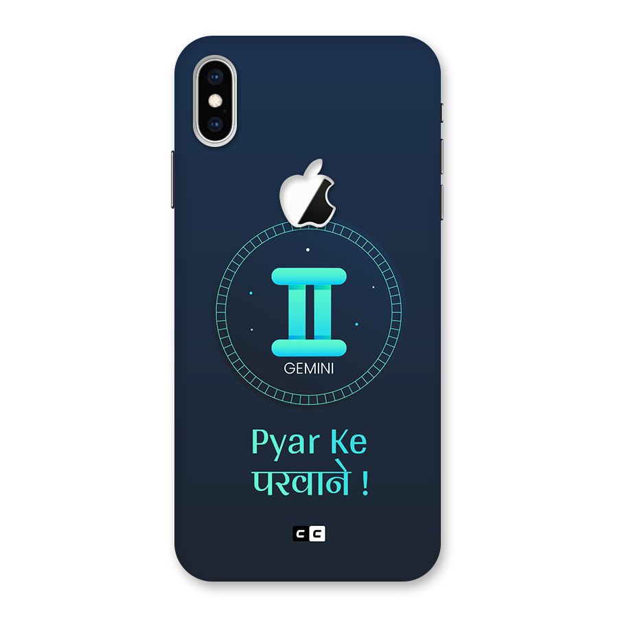 Gemini Love Back Case for iPhone XS Max Apple Cut