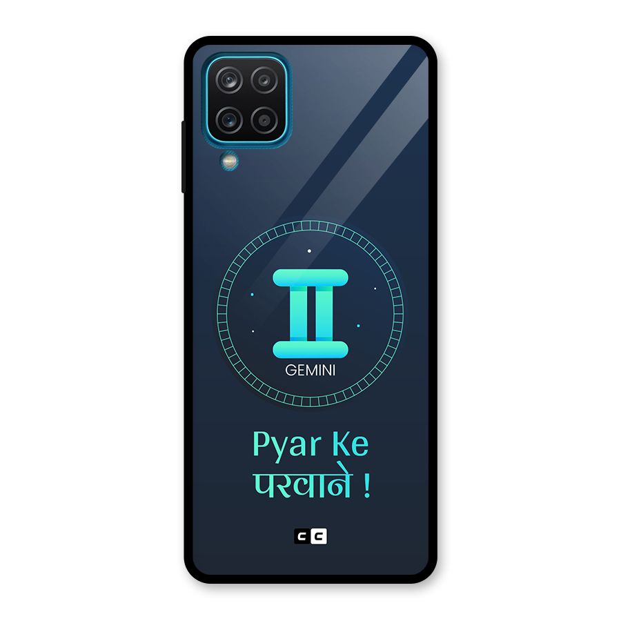 Gemini Love Glass Back Case for Galaxy A12