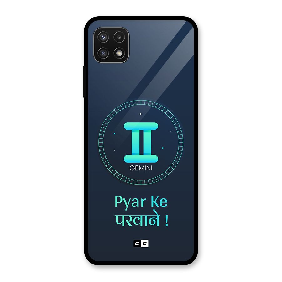 Gemini Love Glass Back Case for Galaxy A22 5G
