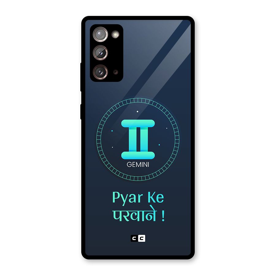 Gemini Love Glass Back Case for Galaxy Note 20