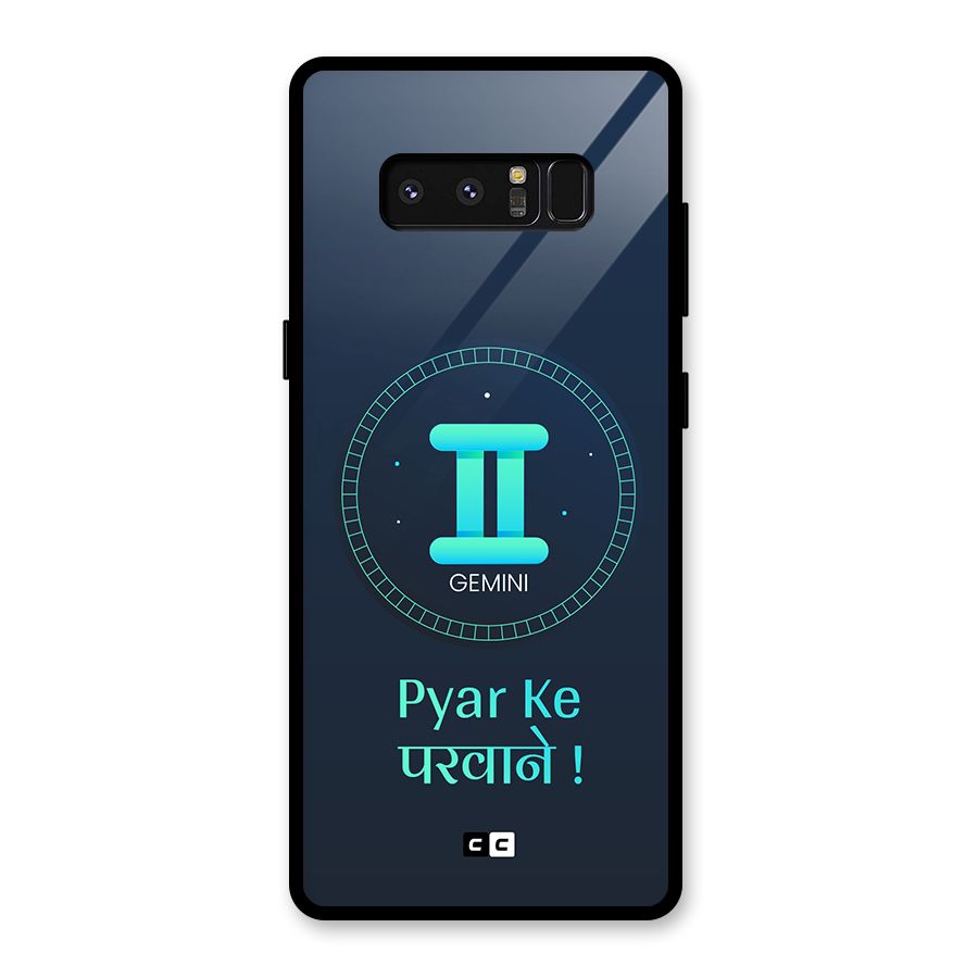 Gemini Love Glass Back Case for Galaxy Note 8