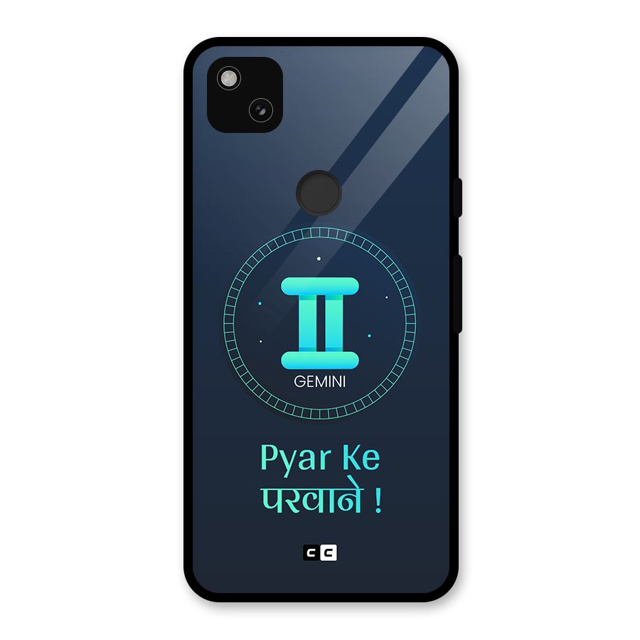 Gemini Love Glass Back Case for Google Pixel 4a