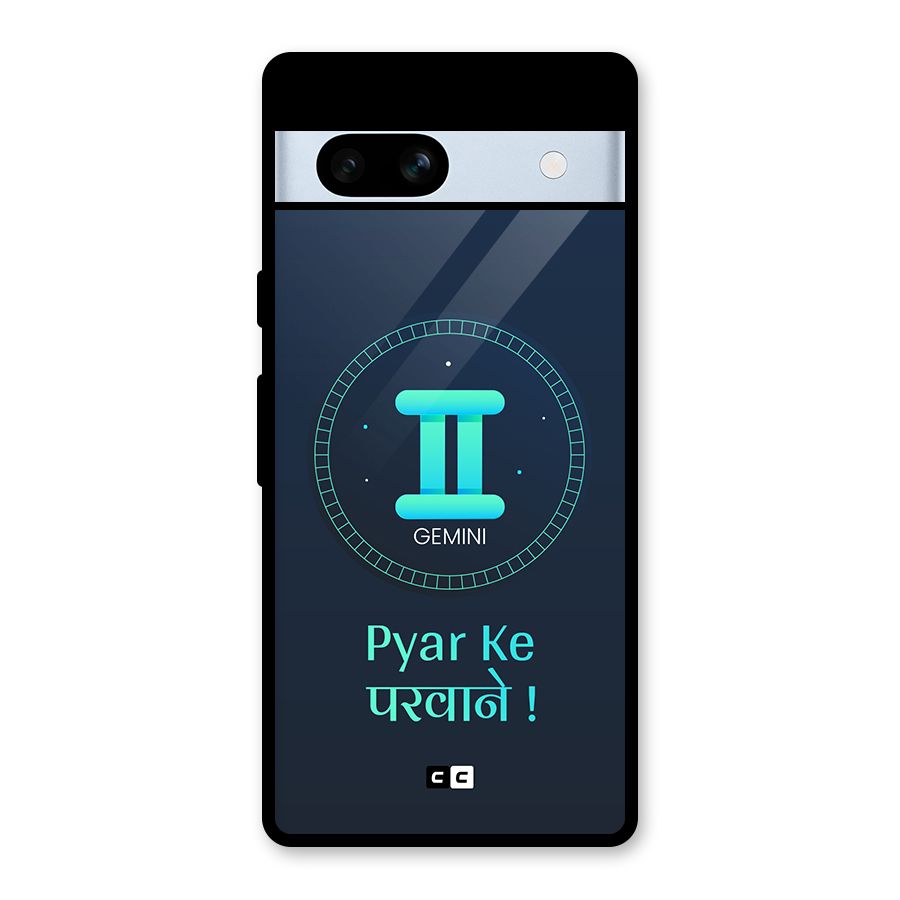 Gemini Love Glass Back Case for Google Pixel 7a