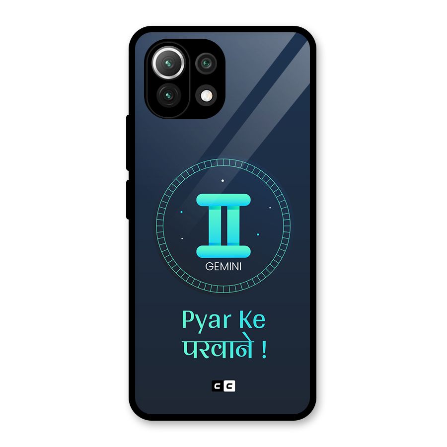 Gemini Love Glass Back Case for Mi 11 Lite NE 5G
