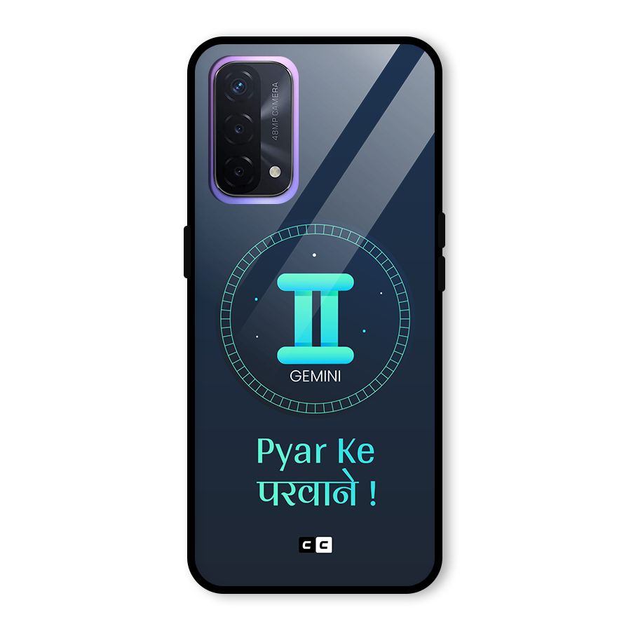 Gemini Love Glass Back Case for Oppo A74 5G