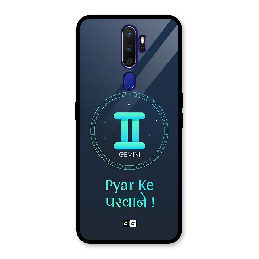 Gemini Love Glass Back Case for Oppo A9 (2020)
