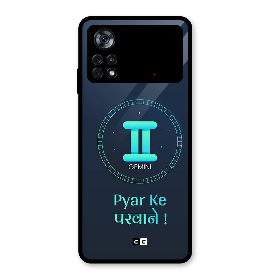 Gemini Love Glass Back Case for Poco X4 Pro 5G