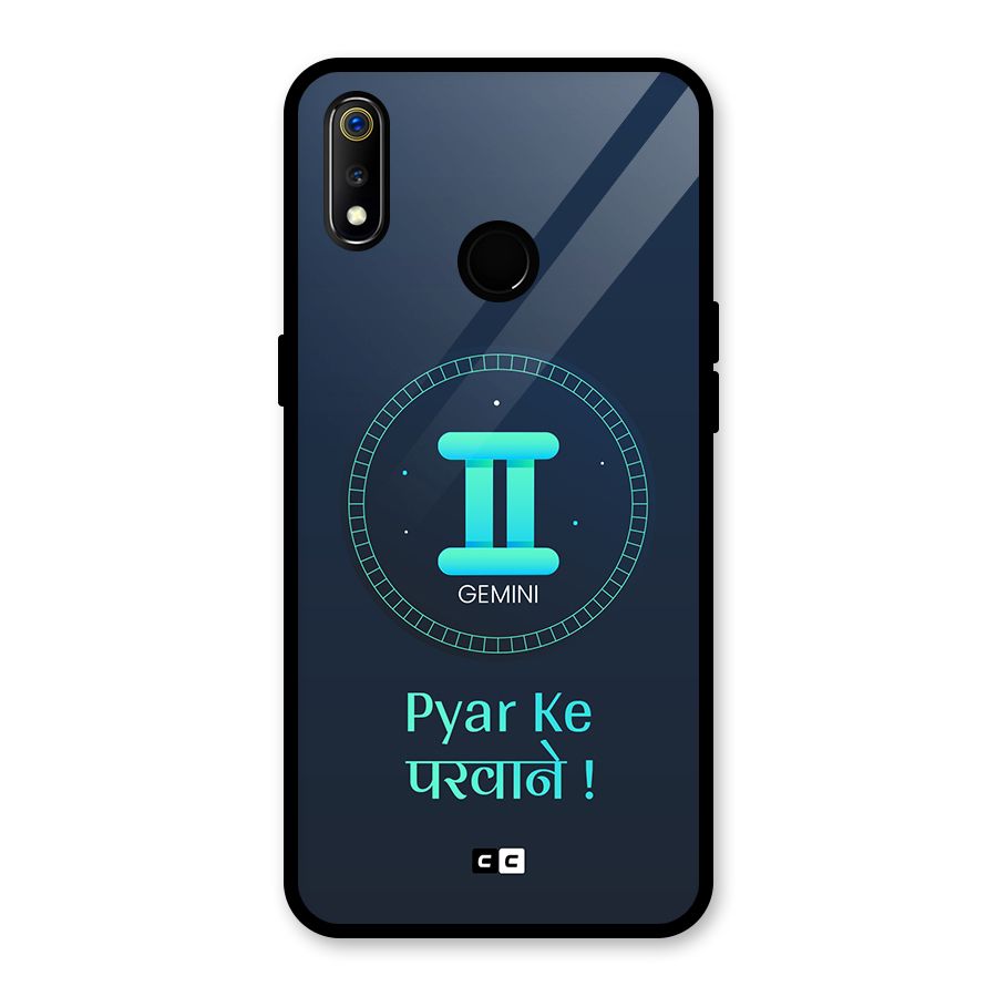 Gemini Love Glass Back Case for Realme 3i
