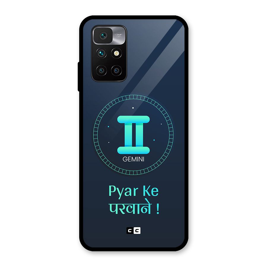 Gemini Love Glass Back Case for Redmi 10 Prime