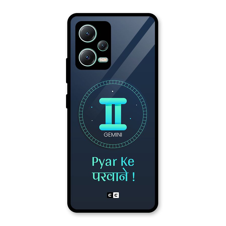 Gemini Love Glass Back Case for Redmi Note 12 5G