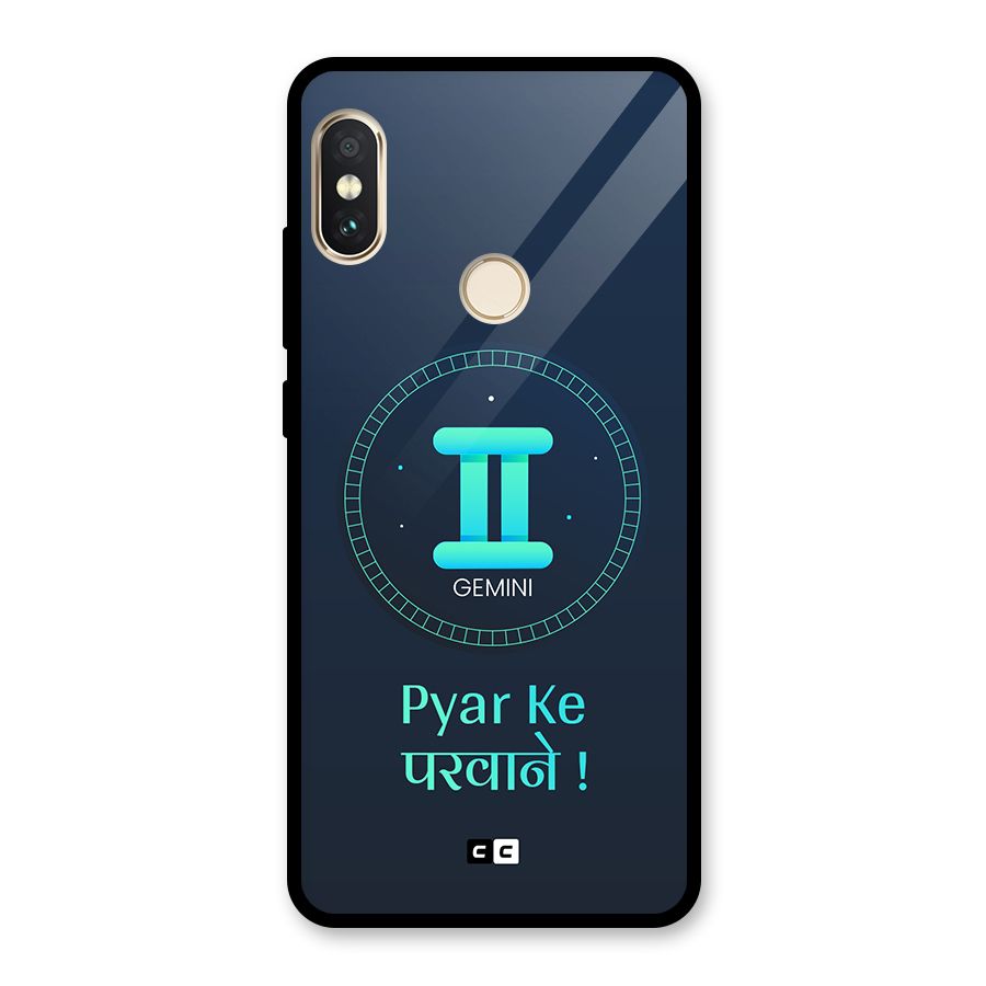 Gemini Love Glass Back Case for Redmi Note 5 Pro