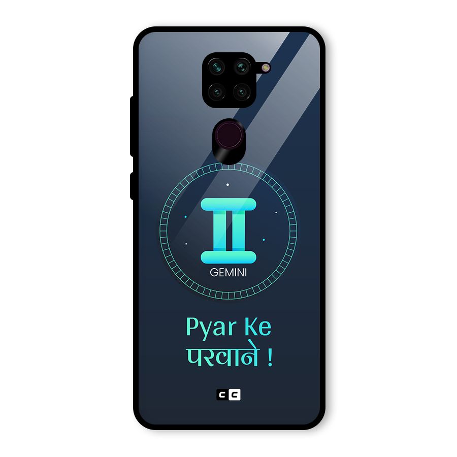 Gemini Love Glass Back Case for Redmi Note 9