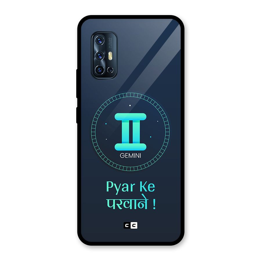 Gemini Love Glass Back Case for Vivo V17