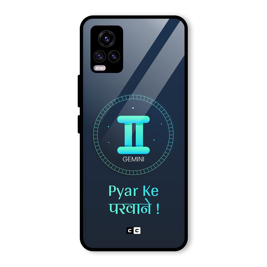 Gemini Love Glass Back Case for Vivo V20 2021