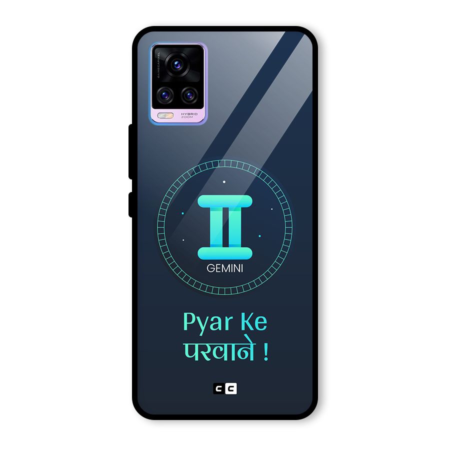 Gemini Love Glass Back Case for Vivo V20 Pro