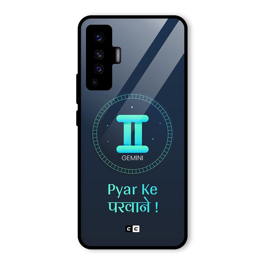 Gemini Love Glass Back Case for Vivo X50
