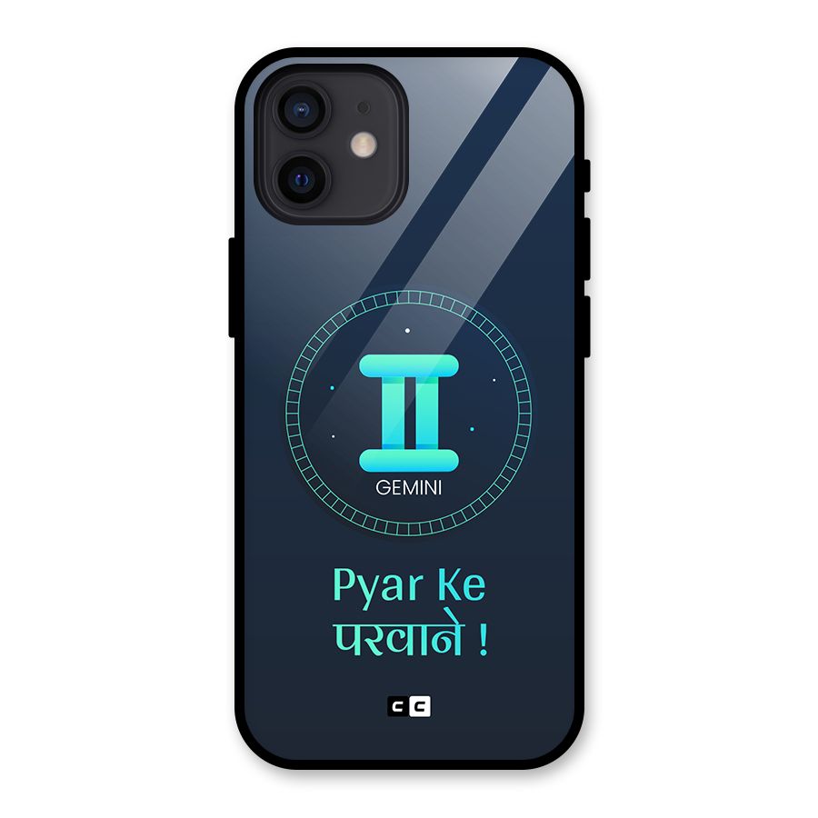 Gemini Love Glass Back Case for iPhone 12