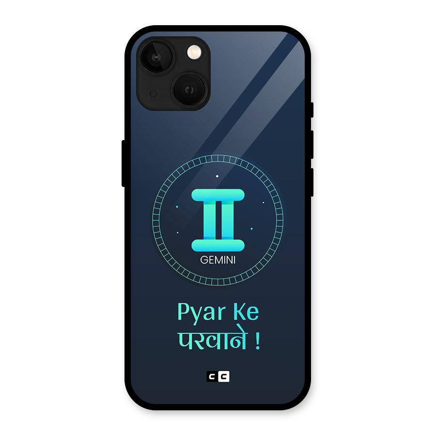 Gemini Love Glass Back Case for iPhone 13