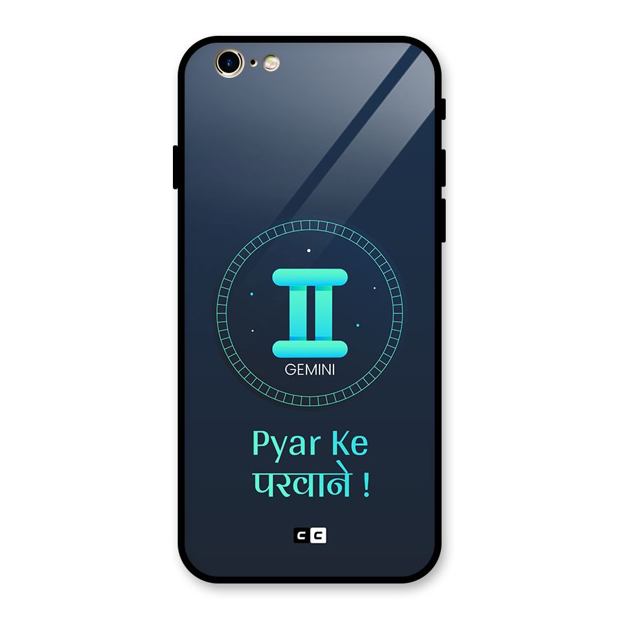 Gemini Love Glass Back Case for iPhone 6 6S