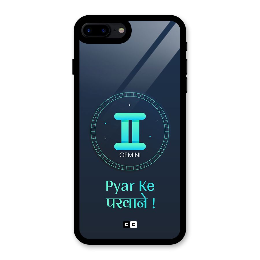 Gemini Love Glass Back Case for iPhone 8 Plus