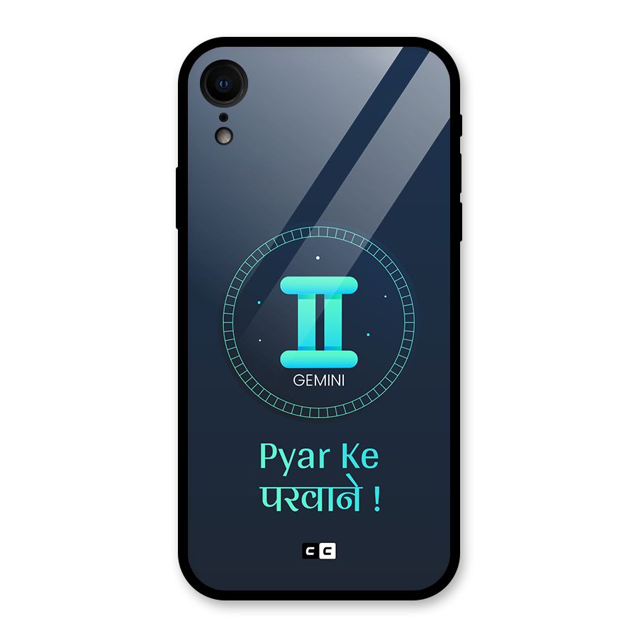 Gemini Love Glass Back Case for iPhone XR