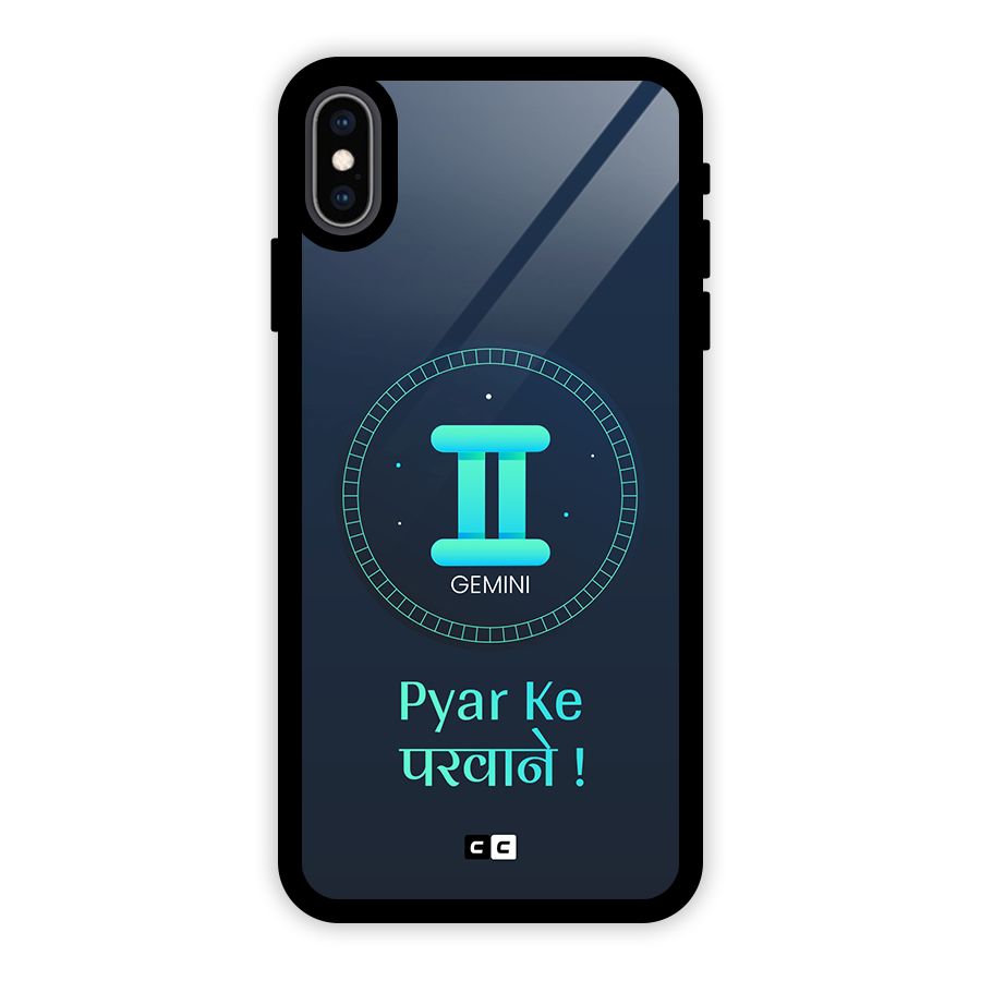 Gemini Love Glass Back Case for iPhone XS Max