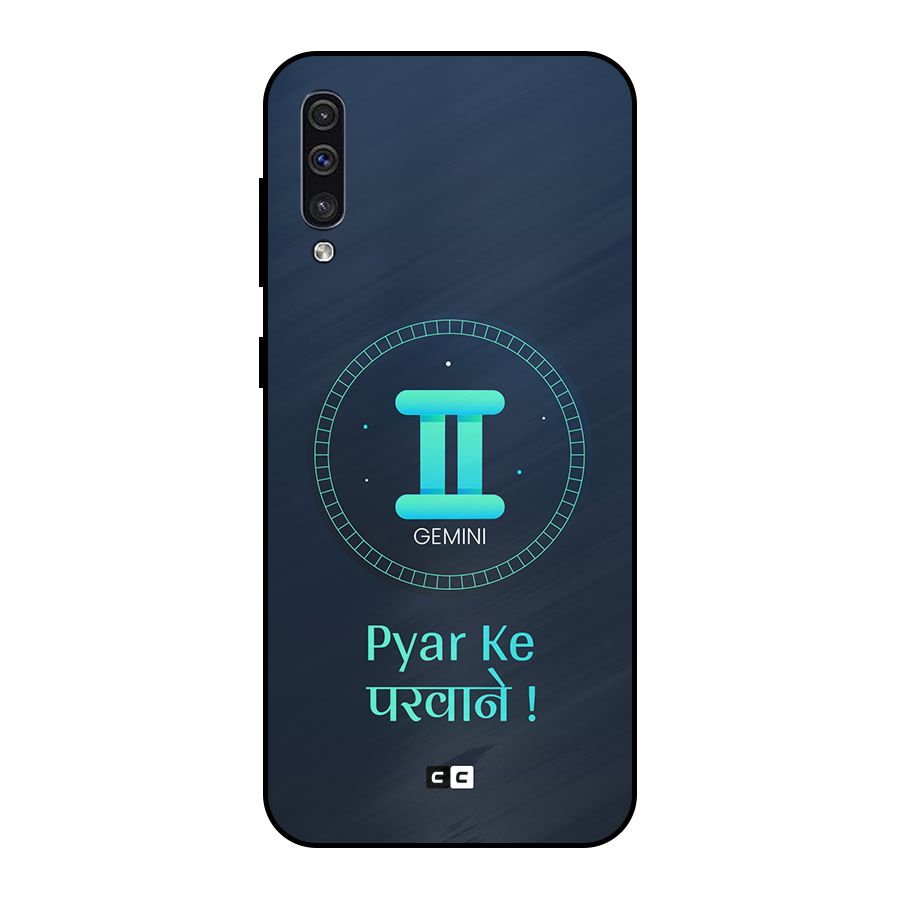 Gemini Love Metal Back Case for Galaxy A50s