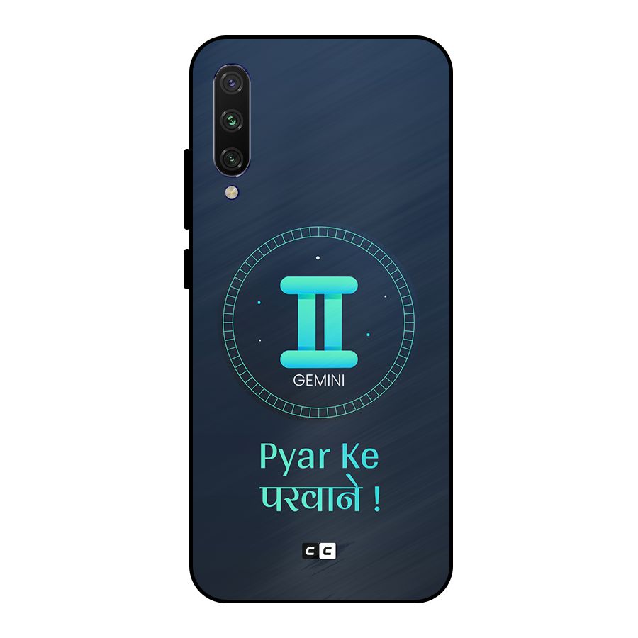 Gemini Love Metal Back Case for Mi A3