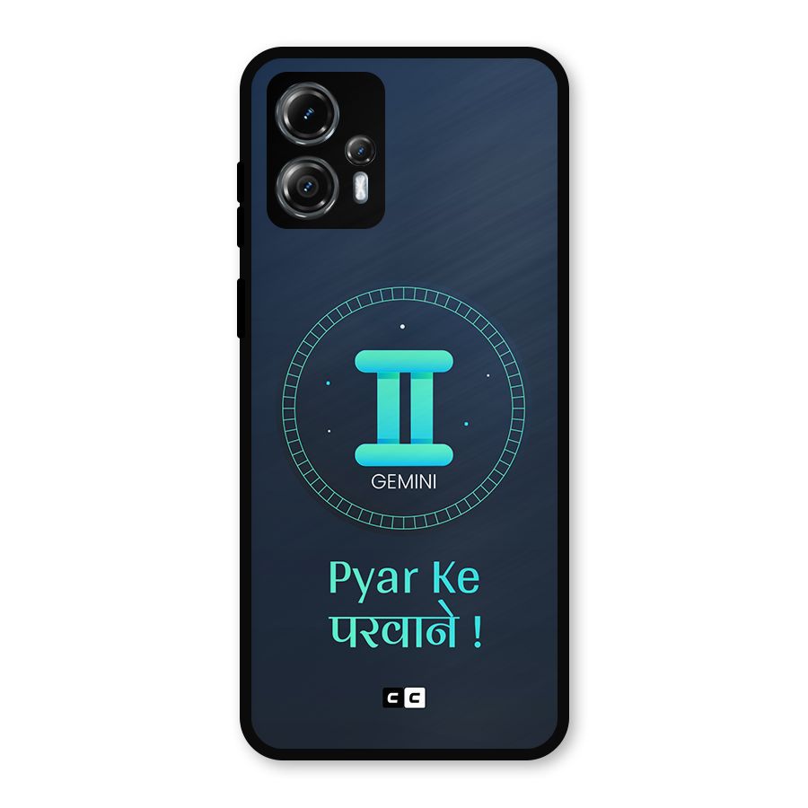 Gemini Love Metal Back Case for Moto G13