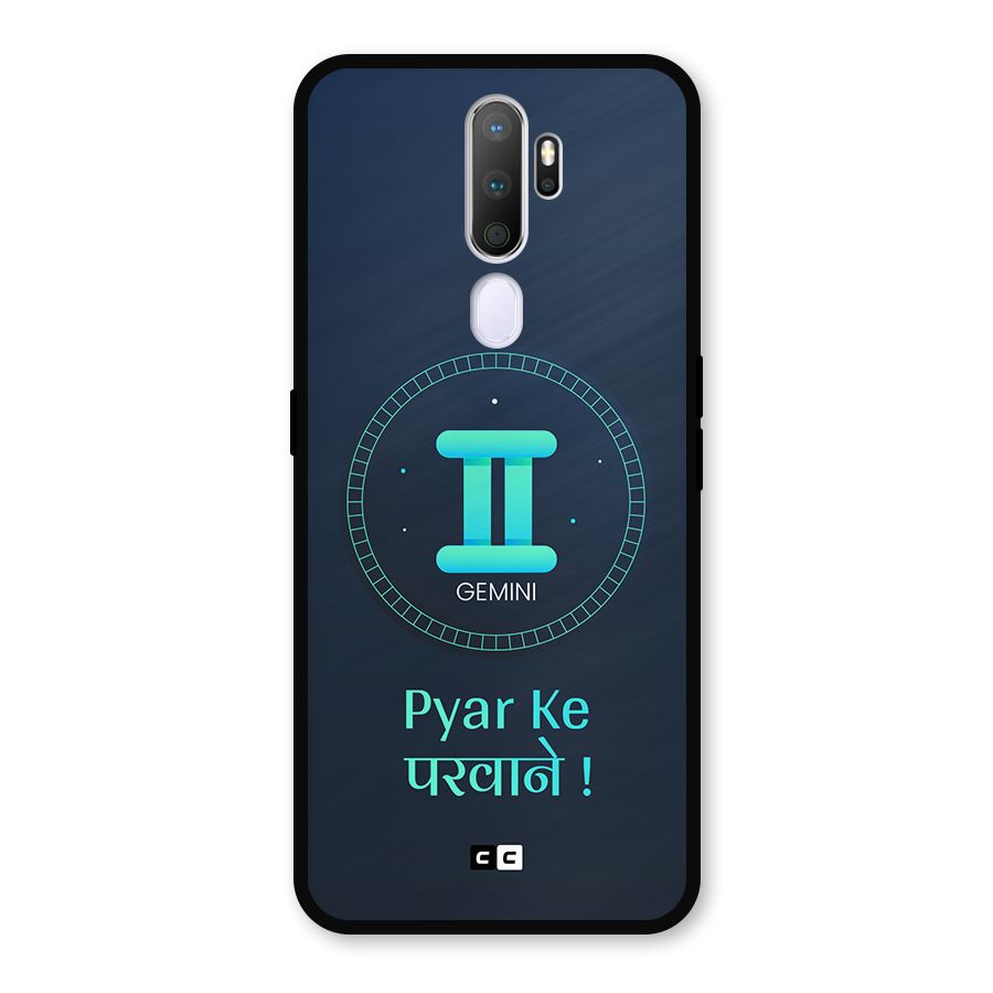 Gemini Love Metal Back Case for Oppo A5 (2020)