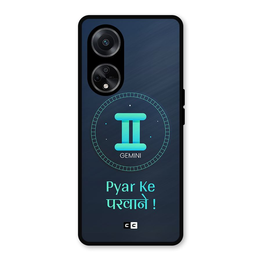 Gemini Love Metal Back Case for Oppo F23