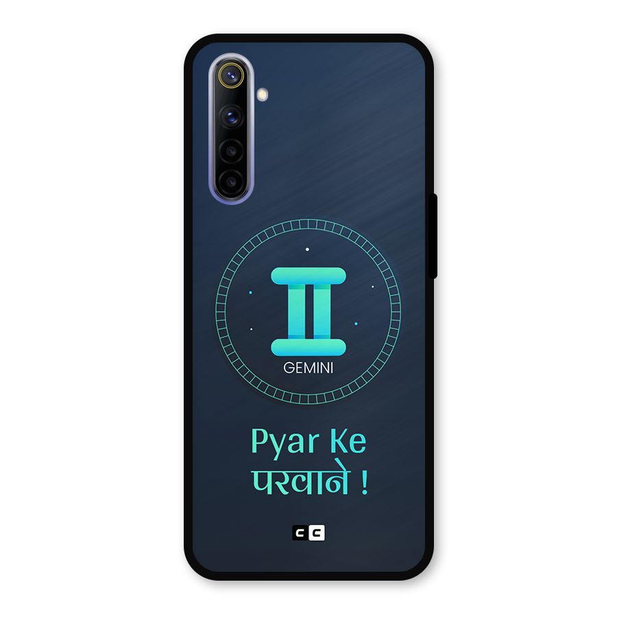 Gemini Love Metal Back Case for Realme 6